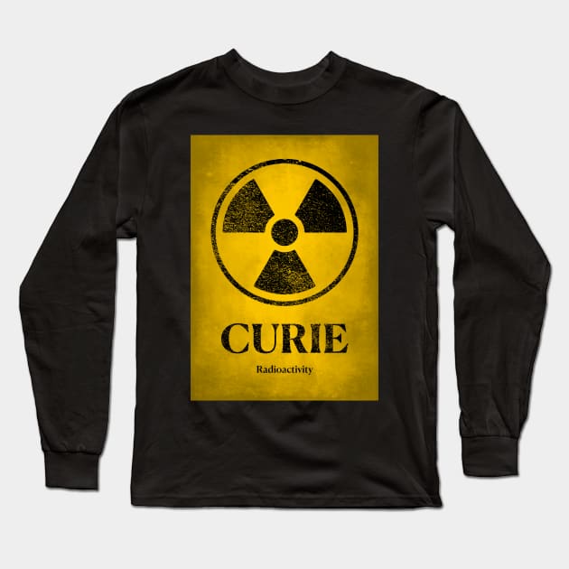 Marie Curie Radioactive Women in Science Poster Long Sleeve T-Shirt by labstud